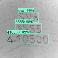 Exemple OCR sur gravures laser