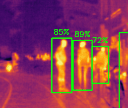 Détection de piétons sur des images infrarouges